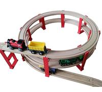 missing piece - Ponte a spirale a 3 livelli per ferrovia in legno