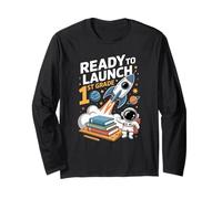 Mission 1st Grade Astronaut School Start Back To School Maglia a Manica