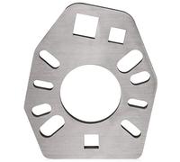 Mission Automotive Strumento per chiave a forcella per pignone in acciaio inossidabile - Estrattore extra resistente per allentare la flangia del pignone e i dadi - Foro extra da 1/2"