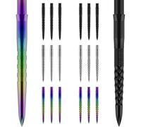 Mission Caliburn Evo Dart Points, Grooved, Black, 38mm.