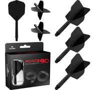 Mission Darts Force 90 | Freccette con sistema integrato di precision Corto Nero