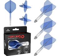 Mission Darts Force 90 | Sistema integrato di volo e steli per freccette sagomati con precisione, confezione da 3 voli e steli per freccette professionali altamente durevoli combinati | Standard No.2