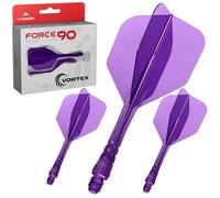 Mission Darts | Force 90 Vortex | Sistema integrato di volo e stelo in precisione sagomato | Disponibile in diversi stili | Disponibile in diversi colori. (Standard No6 - Tweenie, Viola Chiaro)