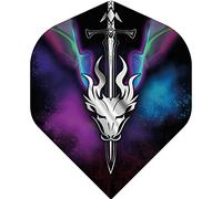 Mission Darts Occult Dart Flight, forma standard No2, 100 Micron, 1 set di 3 voli (F4096)