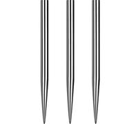 Mission Darts Punta in acciaio con punte lisce per freccette | Punte di ricambio lisce, 36mm, argento (#_1xX2428)