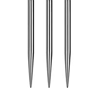 Mission Darts Punta in acciaio per freccette con punte lisce e piatte, 32 mm, argento (#_1xX2426)