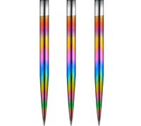 Mission Darts Punte per freccette con punta in acciaio, lisce e lisce da 32 mm, colore arcobaleno (#_1xX2444)