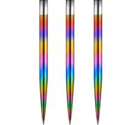 Mission Darts Punte per freccette con punta in acciaio, lisce e lisce da 34 mm, colore arcobaleno (#_1xX2445)