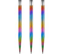 Mission Darts Punte per freccette con punta in acciaio, lisce e lisce da 40 mm, colore arcobaleno (#_1xX2448)