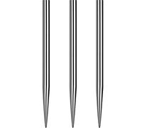 Mission Darts Punte per freccette con punta in acciaio, lisce e lisce da 40 mm, colore argento (#_1xX2430)