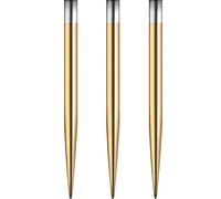 Mission Darts Punte per freccette Glide con punta in acciaio, lisce e semplici, 34 mm, oro (#_1xX2439)