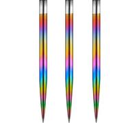 Mission Darts Punte per freccette Glide | Punte di ricambio con punta in acciaio | Arcobaleno 36 mm