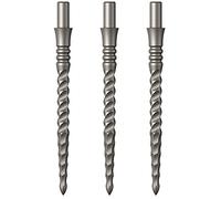 Mission Darts Punti cecchino | Lunar CS | Punti di ricambio punta in acciaio | 32mm | Argento (X2667)