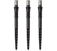 Mission Darts Punti da cecchino | Lunar CS | Punti di ricambio punta in acciaio | 32mm | Nero (X2669)