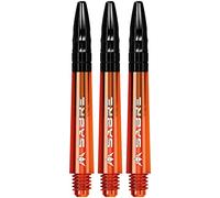Mission Darts Sabre Shafts | Steli in policarbonato resistente con piano in alluminio nero | Confezione multipla | 7 colori | Tweenie