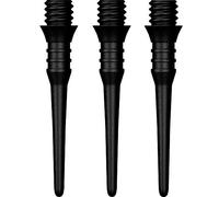 Mission Darts Titan Pro X9155 - Punte per freccette con punta morbida, in plastica, 2BA, confezione da 50, colore: nero