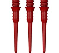 Mission Darts Titan Pro (X9157) - Punte per freccette con punta morbida, 2ba in plastica, 1 confezione da 50 punte, colore: rosso