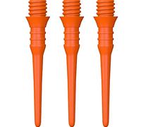 Mission Darts Titan Pro X9160 - Punte per freccette con punta morbida, 2ba in plastica, 1 confezione da 50 punte, colore: arancione fluo