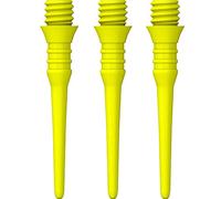 Mission Darts Titan Pro X9162 - Punte per freccette con punta morbida, in plastica, 2BA, confezione da 50, colore: Giallo neon