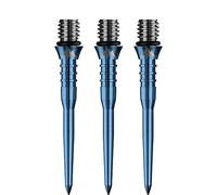 Mission Darts X2621 Titan Pro | Punta di conversione per freccette in titanio scanalato, 30 mm, colore: blu