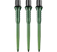 Mission Darts X2625 Titan Pro | Punta di conversione per freccette in titanio scanalata, 34 mm, colore verde sfumato