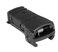 Mission First Tactical Vista Posteriore Backup Polymer Flip Up Regolabile Vento, Nero