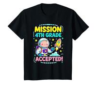 Mission Fourth 4th Grade Accepted Astronaut Back to School Maglietta