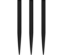Mission Glide Punte Freccette - Punte Liscie di Ricambio (Nero, 32 mm)