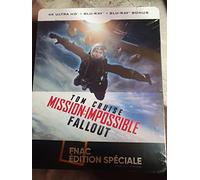 Mission Impossible Fallout 4K Ultra HD Limited Edition Steelbook / Import / Includes Region Free Blu Ray and Bonus Disc.