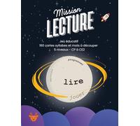 Mission Lecture - CP-CE1-CE2 - 5 niveaux de jeux de lecture à découper: 160 cartes syllabes et mots · Lecture ludique et fluence