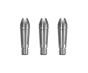 Mission Titan Fox - Steli per freccette, in titanio e alluminio (argento, 3 pezzi di ricambio)