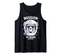 Mission To Mars Cool Space Astronaut Bear Cartoon Graphic Canotta