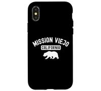 Mission Viejo California USA Bandiera Vintage Bear San Diego SD Custodia per iPhone X/XS
