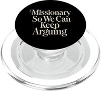 Missionario così possiamo continuare a discutere umorismo divertente sulle relazioni PopSockets PopGrip per MagSafe