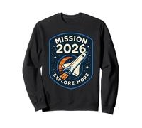 Missione 2026 Shirt Space Rocket Explore More Patch Felpa