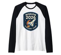 Missione 2026 Shirt Space Rocket Explore More Patch Maglia con Maniche Raglan