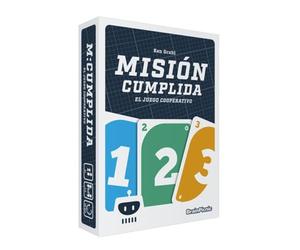 Missione compiuta, Gioco da Tavolo Cooperativo, Gioco con Amici, Famiglia, Gioco da 1 a 4 Giocatori, Modalità Solitaria, Tema Astratto, Meccanica delle Bazze, Gestione delle Carte e Matematica, Età +