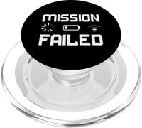 Missione fallita batteria scarica Gamer Joke Console di gioco Umorismo PopSockets PopGrip per MagSafe