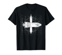 Missione lunare 2 Beyond Moon E Back Space Adventure Minimal Maglietta