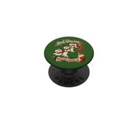 Missione natalizia vintage per cani Bichon Frise PopSockets PopGrip Adesivo
