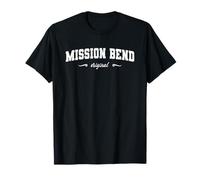 Missione Originale Fine Texas Retro Hometown Nome Mission End Maglietta