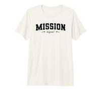 Missione Originale Texas Retro Hometown Nome Mission Original Maglietta Premium