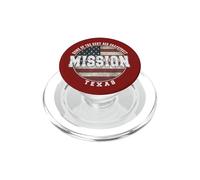 Missione, texas, vendemmia, bandiera americana PopSockets PopGrip per MagSafe