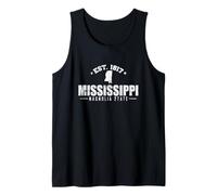 Mississippi EST. 1817 Magnolia State Stati Uniti Canotta