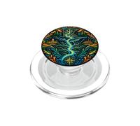 Mississippi Fiume Topografia Mappa Paddlefish Art PopSockets PopGrip per MagSafe