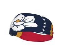 Mississippi State Flag Print Style Funzionalità Sport Sweatband per uomo donna elastico traspirante fascia