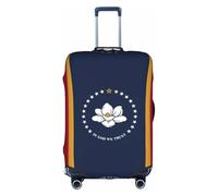 Mississippi State Flag Print Travel Elastic Valigie Bagaglio Cover Protector Lavabile e Antigraffio, bianco, X-Large