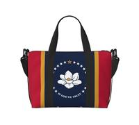 Mississippi State Flag Women Travel Duffel Bag, Large Weekender Carry-On Tote, Gym Workout Bag,Mommy Hospital Bag, nero, Taglia unica