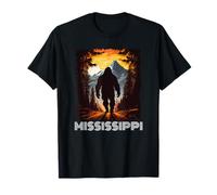 Mississippi Tramonto retrò Anni '70 Trekking Vintage Campeggio Maglietta
