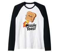 Missle Toast - Divertente Motivo Razzo Maglia con Maniche Raglan